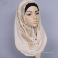 Best Selling strass hijab cachecol mulheres muçulmanas cachecol xales pashmina plain chiffon hijab